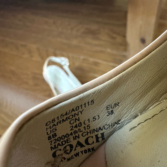 Pale Pink Coach Wedges - Picture 2 of 7